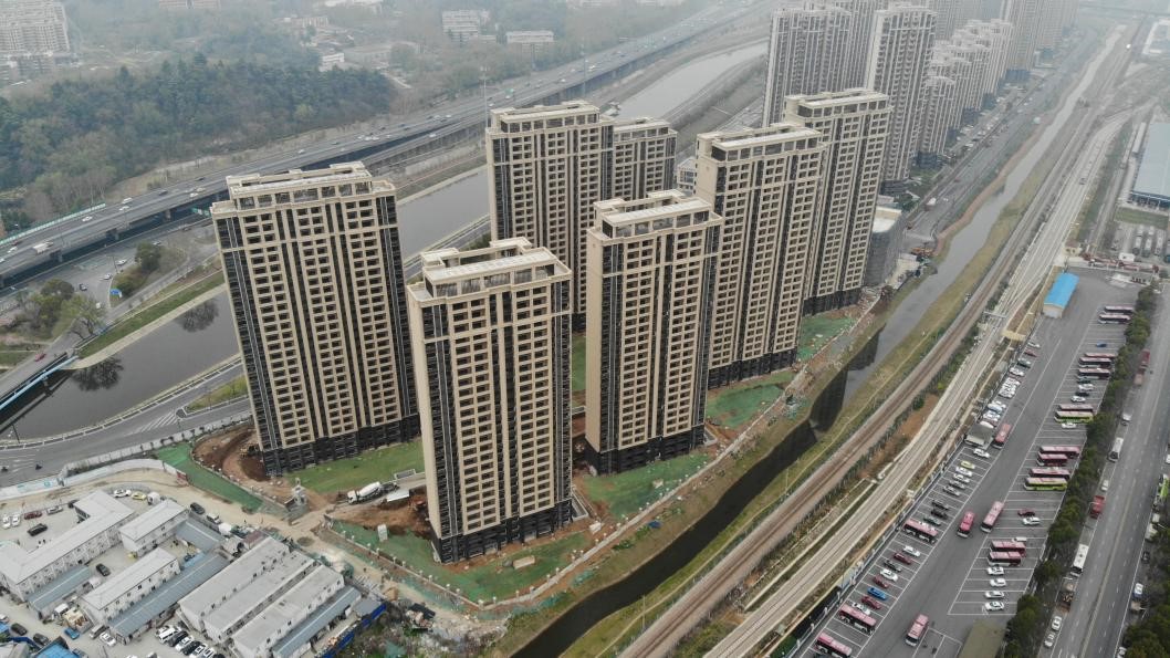 泰山经济适用房片区H地块室外施工最先！